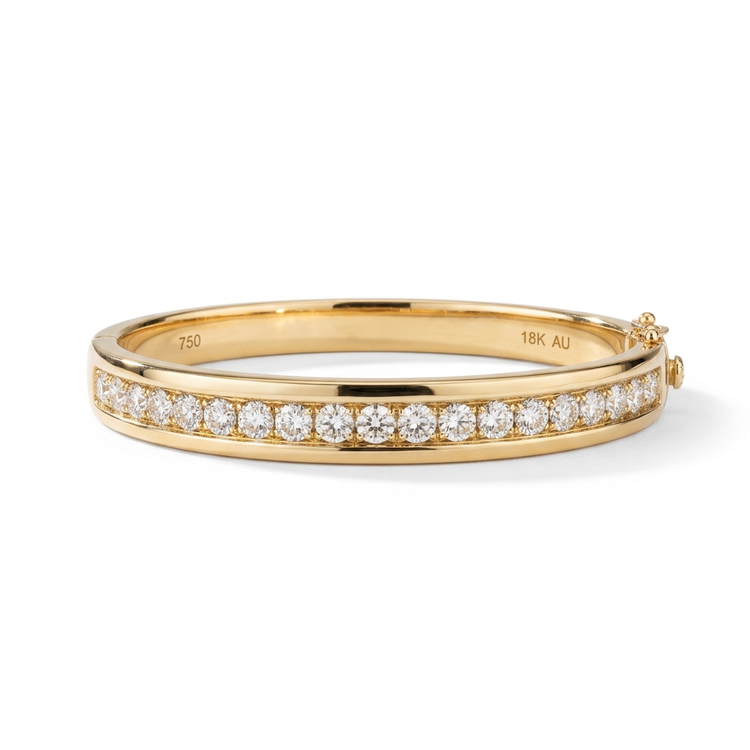 Natural Diamond Bangle
