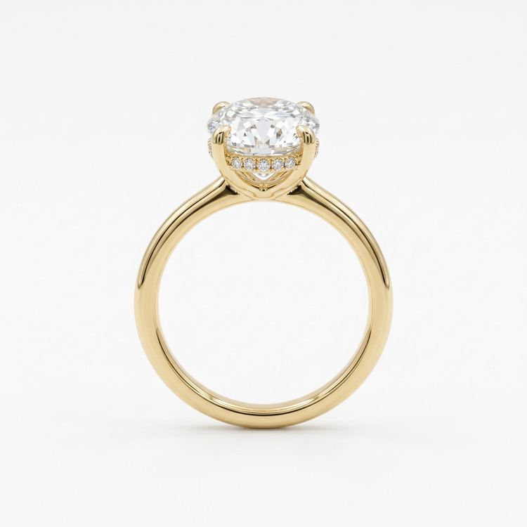 Oval Lab-Grown Diamond Solitaire Ring